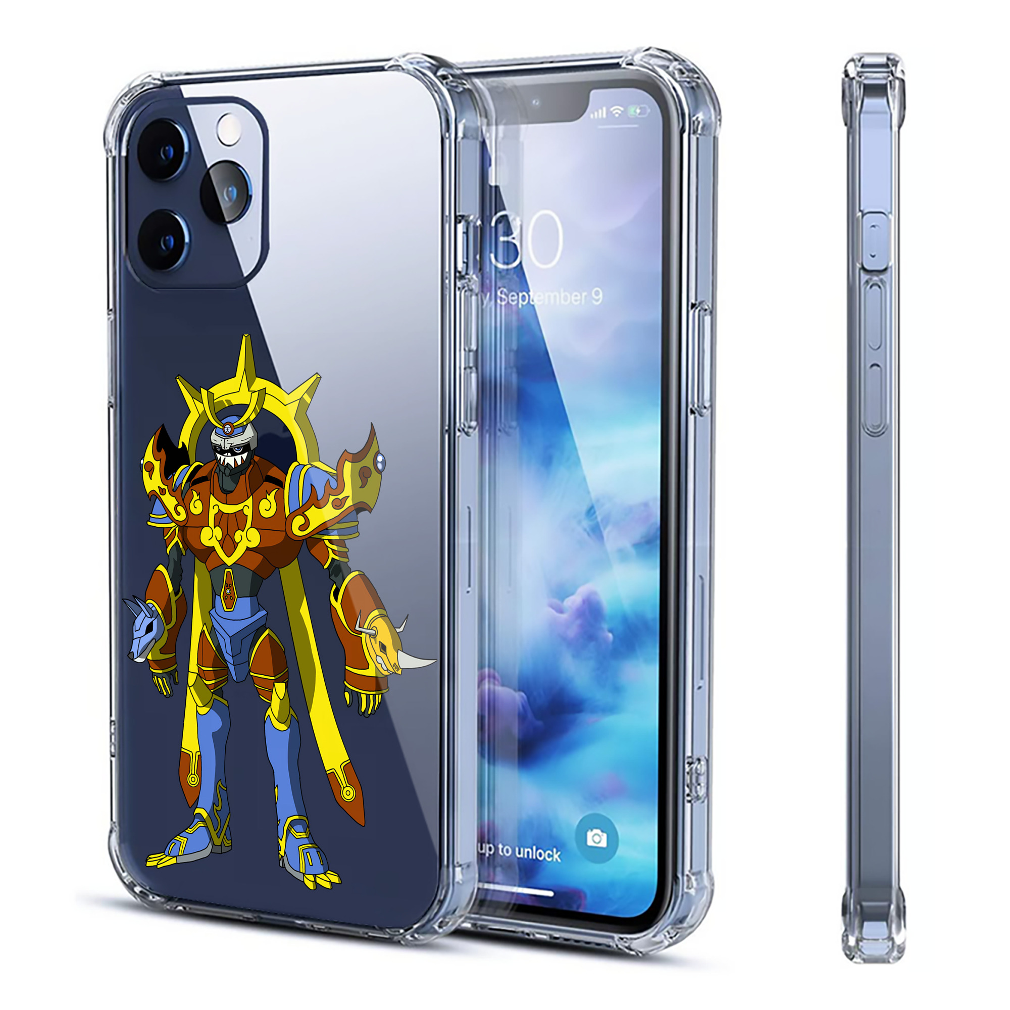 （画像用） Digimon デジタルモンスター/デジモン 【iPhone 12シリーズ対応】透明スマホケース（クリアソフトケース）